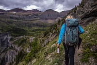 Hiking with bear spray. Original public domain image from Flickr