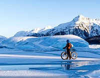 Biking on Sheridan Lake. Cordova Ranger District, Chugach National Forest. Original public domain image from Flickr