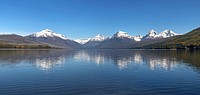 Lake McDonald from the foot of the lake at Apgar. Original public domain image from Flickr