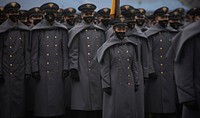 WEST POINT, New York (Dec. 12, 2020) The United States Naval Academy Midshipmen face off against the U.S. Army Black Knights during the Army-Navy football game at the U.S. Military Academy’s Michie Stadium.