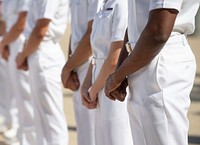 ANNAPOLIS, Md. (July 18, 2020) The United States Naval Academy holds an Oath of Office Ceremony for the members of the Class of 2024, Companies 1-15.