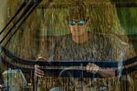 The rice harvest at 3S Ranch, near El Campo, Texas, on July 24, 2020.