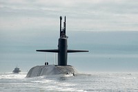 The U.S. Navy ballistic missile submarine. Original public domain image from Flickr