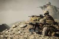 U.S. Marine with the 3rd Battalion, 4th Marine Regiment participate in Integrated Training Exercise (ITX) 3-1 at Twentynine Palms Marine Corps Base, Calif., Jan. 22, 2013.