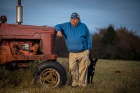 William Harrison is a multi-generational Native American rancher who raises 100 head of cattle on his farm in of Okfuskee County, Oklahoma.USDA photo by Preston Keres.
