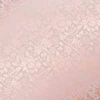 Aesthetic floral background, pink vintage pattern design vector