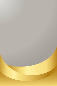 Gray background psd with luxury gold border 