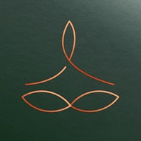 Luxury meditation psd logo for health and wellness