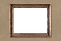 Antique picture frame mockup psd, home decor, vintage bronze design