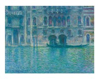 Monet art print, famous vintage painting, Palazzo da Mula, Venice