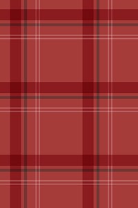 Seamless plaid background, red checkered pattern design vector