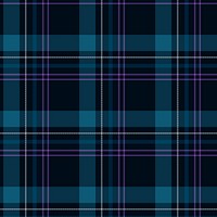 Seamless plaid background, blue checkered pattern design vector