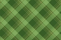 Plaid pattern background, green tartan, traditional design vector