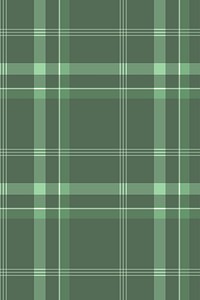 Green tartan background, traditional Scottish design vector