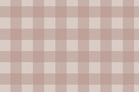 Seamless plaid background, beige checkered pattern design vector