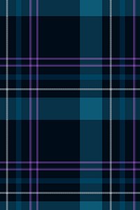 Plaid pattern background, blue tartan, traditional design vector