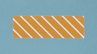 Pattern washi tape collage element, yellow stripes design vector