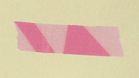 Abstract washi tape clipart, pink pastel design vector