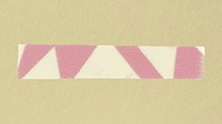 Pastel abstract washi tape sticker, pink collage element psd