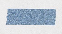 Glitter washi tape clipart, blue cute design vector