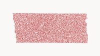 Sparkly washi tape clipart, pink cute design vector