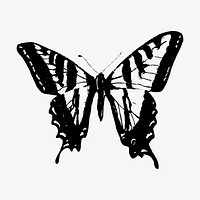 Butterfly clipart, vintage insect illustration vector. Free public domain CC0 image.