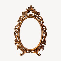 Gold luxury frame, vintage decoration illustration vector. Free public domain CC0 image.