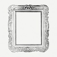 Ornamental vintage frame, decoration design psd. Free public domain CC0 image.