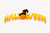 Halloween typography, festive celebration illustration. Free public domain CC0 image.