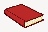 Red book clipart, stationery illustration. Free public domain CC0 image.
