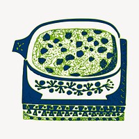 Food pot clipart, abstract illustration vector. Free public domain CC0 image.