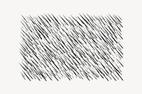 Rain pattern drawing, grayscale illustration vector. Free public domain CC0 image.