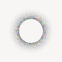 Prismatic radial frame, colorful illustration vector. Free public domain CC0 image.