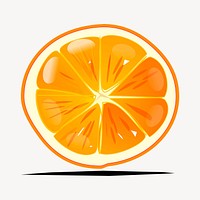 Orange clipart, fruit illustration psd. Free public domain CC0 image.