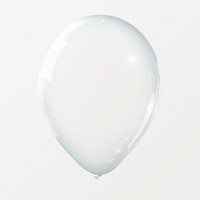 Clear balloon, party decorate collage element psd