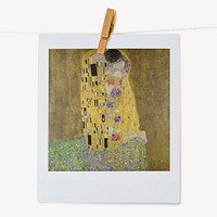 Gustav Klimt's The Kiss instant photo, remixed by rawpixel