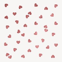 Pink glittery heart clipart, cute Valentine's graphic