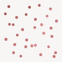 Aesthetic dots sticker, pink glittery geometric shape psd