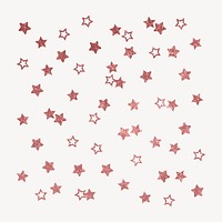 Pink sparkly stars clipart, aesthetic shape vector