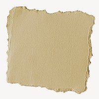 Kraft torn paper png cut out square digital note psd