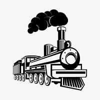 Train clipart, transportation illustration vector. Free public domain CC0 image.