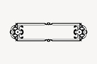 Blank name plate illustration clipart vector. Free public domain CC0 image