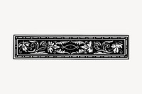 Victorian divider  illustration clipart vector. Free public domain CC0 image