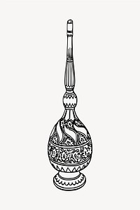Egyptian perfume illustration clipart vector. Free public domain CC0 image