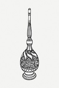 Egyptian perfume clipart illustration psd. Free public domain CC0 image