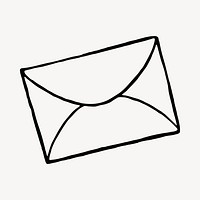 Envelope icon illustration clipart vector. Free public domain CC0 image