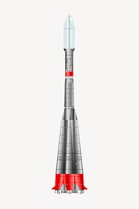 Space rocket clipart, vehicle illustration vector. Free public domain CC0 image.