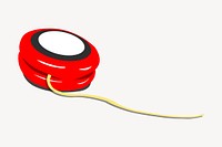 Yo-yo toy clipart, object illustration vector. Free public domain CC0 image.