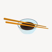 Soy sauce clipart, Japanese food illustration vector. Free public domain CC0 image.