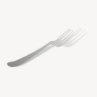 Fork clipart, utensil illustration vector. Free public domain CC0 image.